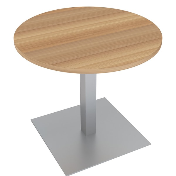 34 in W, 34 in L, 29 in H, Engineered Wood Top, Brown